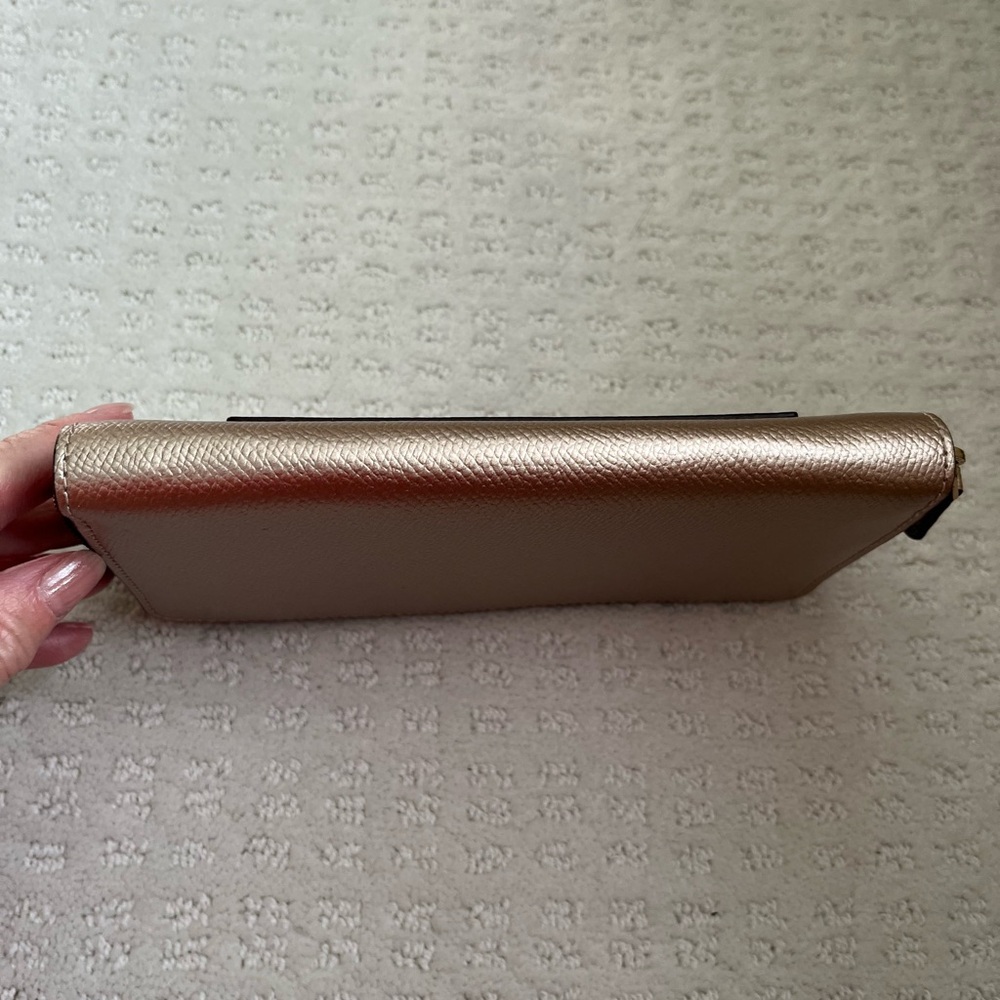 Coach Gold Textured Wallet - Picture 4 of 10